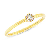 0.07ct 14k Yellow Gold Diamond Lady's Ring